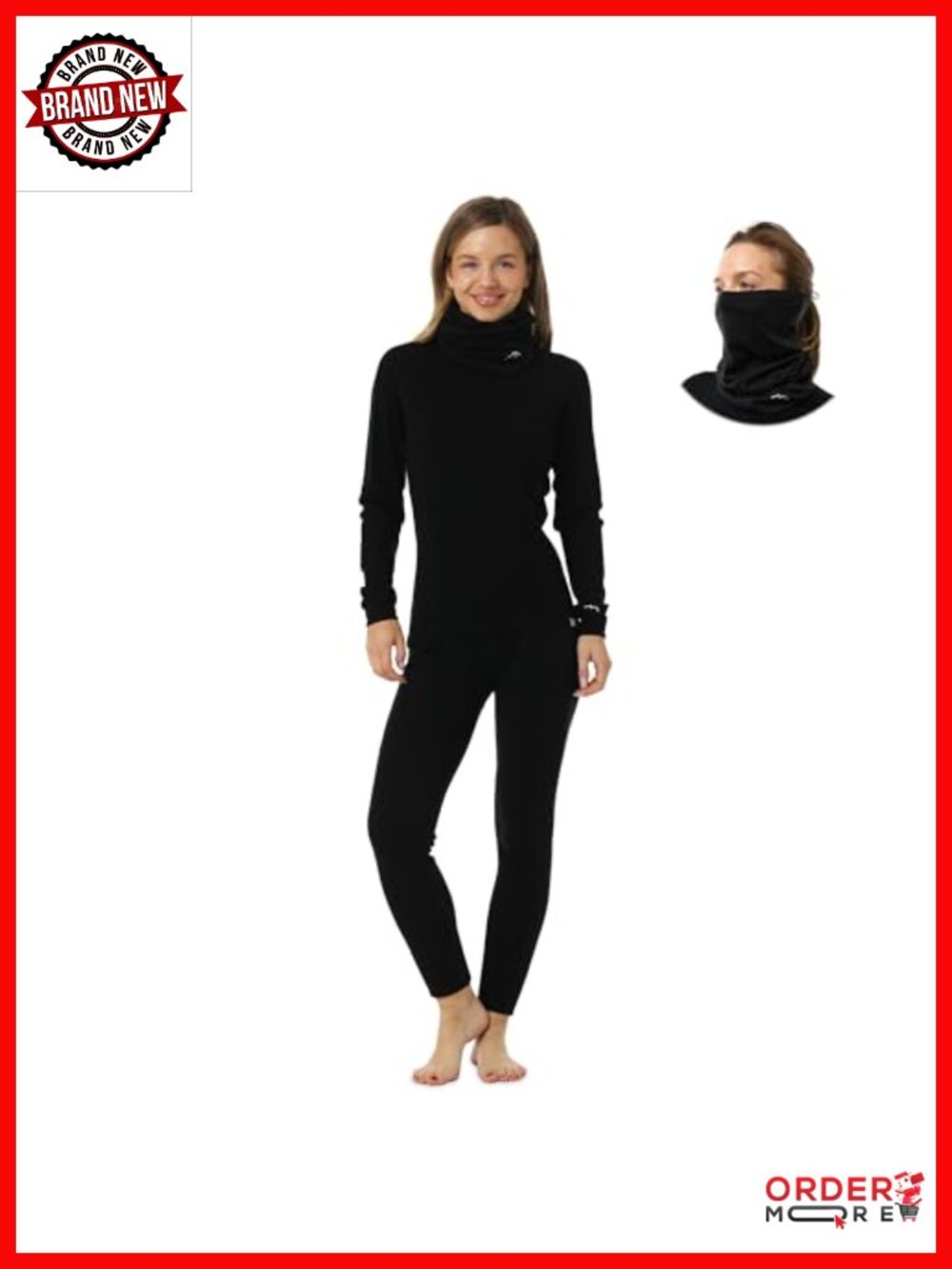 Merino Wool Thermal Base Layer Set - Women's Long Sleeve & Leggings